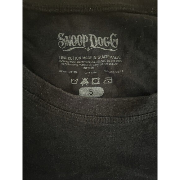 Snoop Dogg Shirt Mens Large Black Hip Hop Graphic Tee 00s Y2K 5XL - Picture 4 of 6